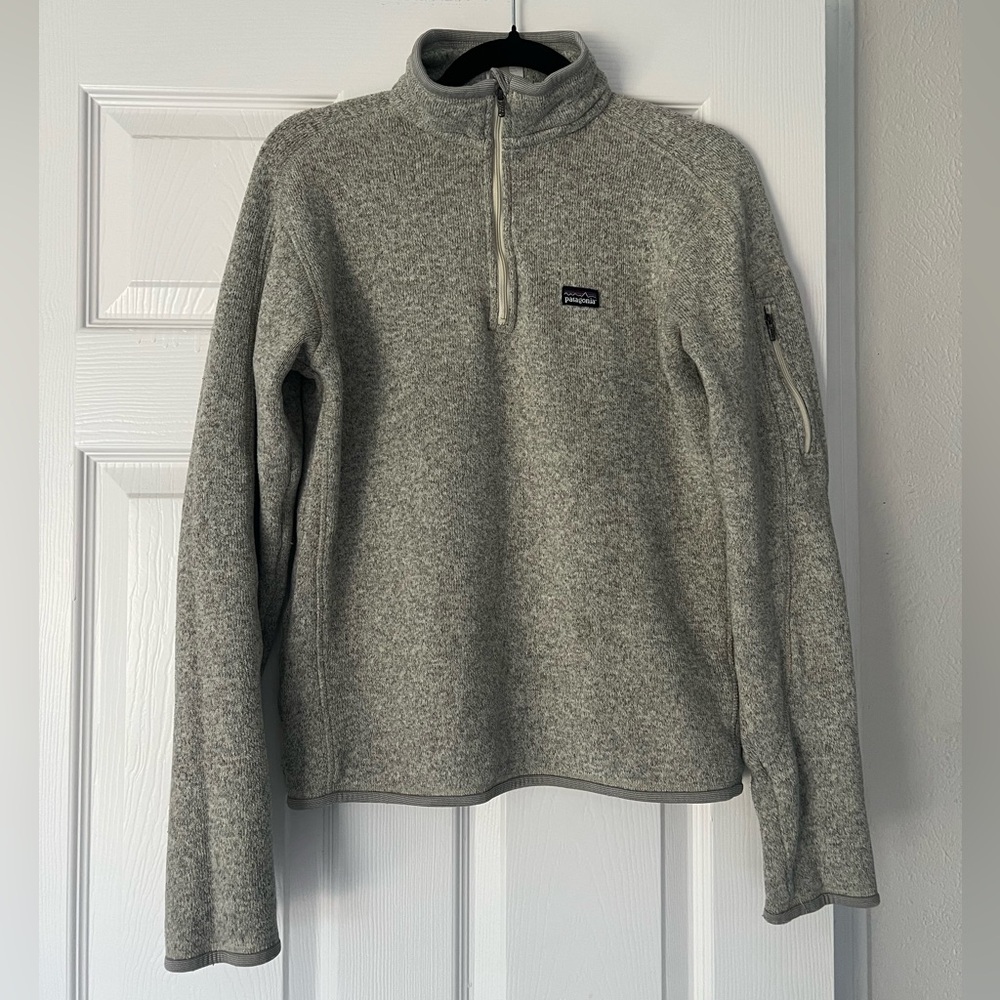 Patagonia Zip-Up Gray Sweater